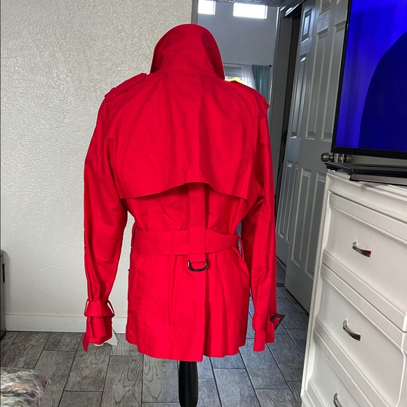 Pendleton Women's Bold Red Double-Breasted Pea Coat - Picture 5 of 7